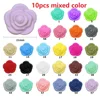 BOBO.BOX Silicone Teethers Beads Eco-friendly BPA Free Baby Teething Letter Beads Pacifier Chain Clip DIY Necklace Rattail Cord 4