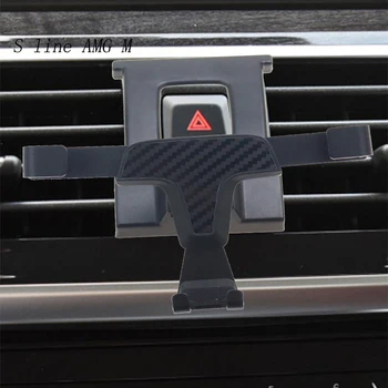 

Car Styling Phone Holder For BMW X3 X4 G01 G02 Air Conditioning Vent frame covers Stickers Stand Clip Mount Interior Accessories