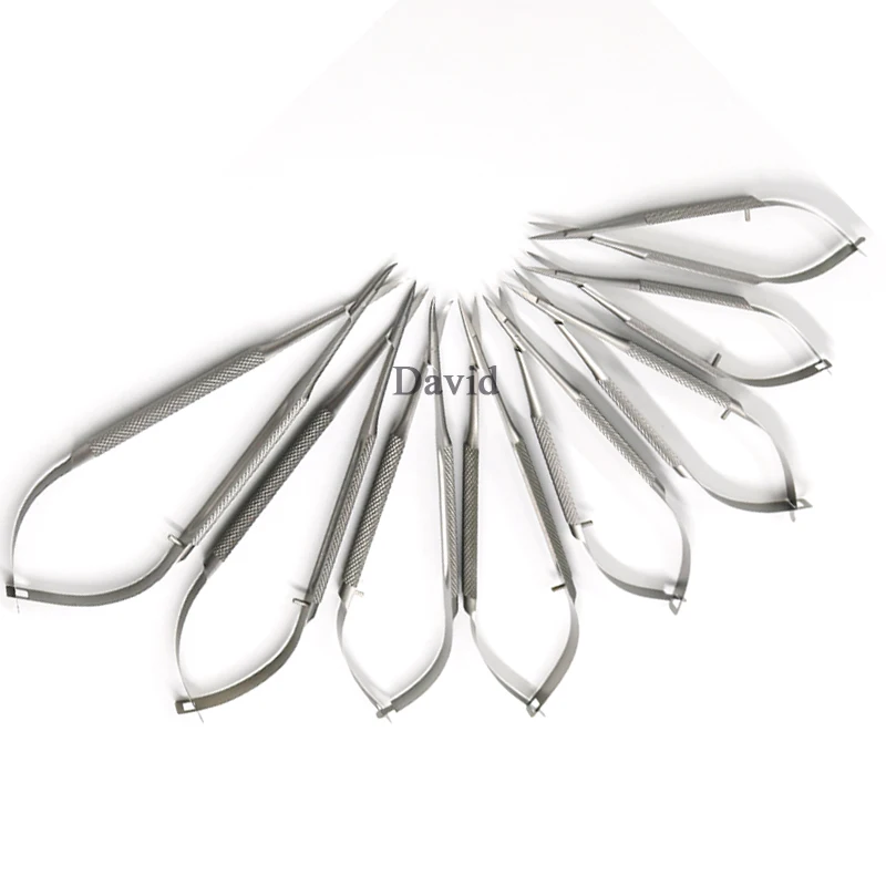 Microscopic instruments 12.5 cm micro scissors Conjunctiva Toothed Forceps Probes Hooks Spatulas Speculums tweezers ophthalmic tool surgical instruments cornea scissors capsulorhexis forceps