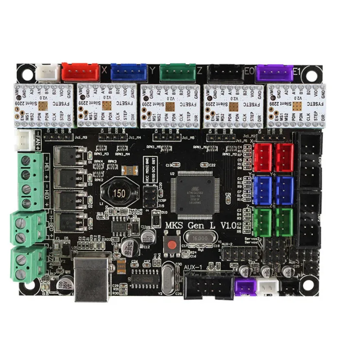 Плата 3D-принтера MKS Gen L V1.0 контроллер с 5 шт. TMC2209V2.0 для Ramps1.4/Mega2560 R3 SP99