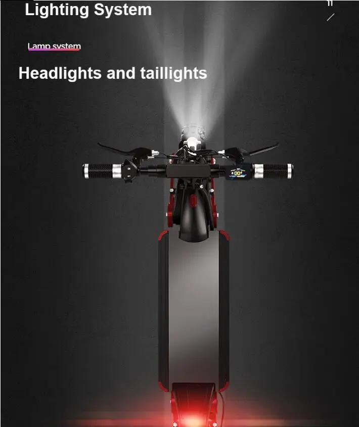 Foldable Electric Skateboard Two Wheels Electric Scooters Off Road Single Drive 500W 48V 35KMH Powerful Electric Bike (20)