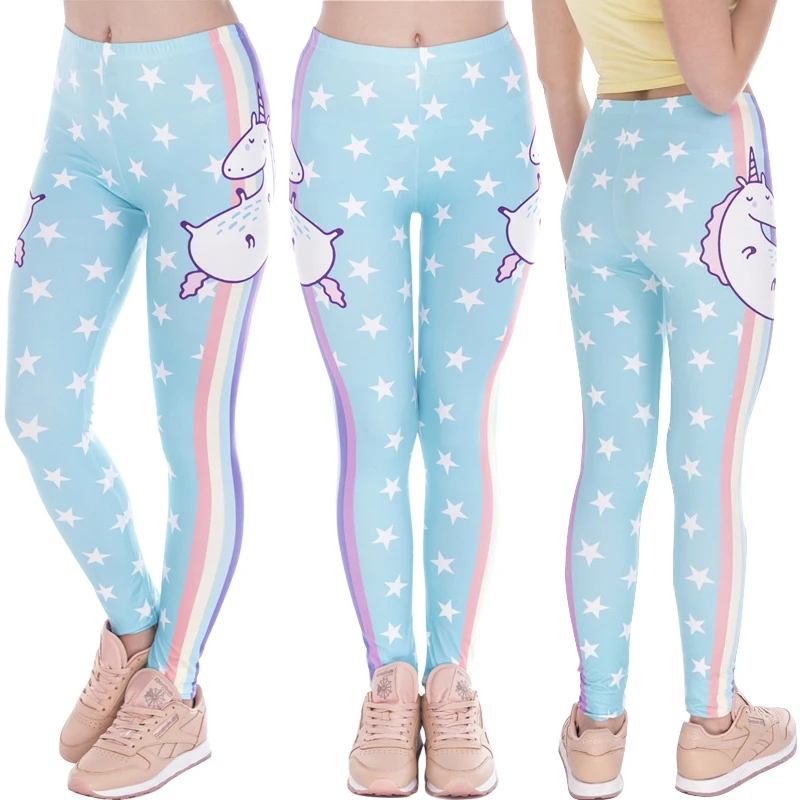 Fancy Unicorn Pants Girls Clothes Cute Animal Pattern Leggings for