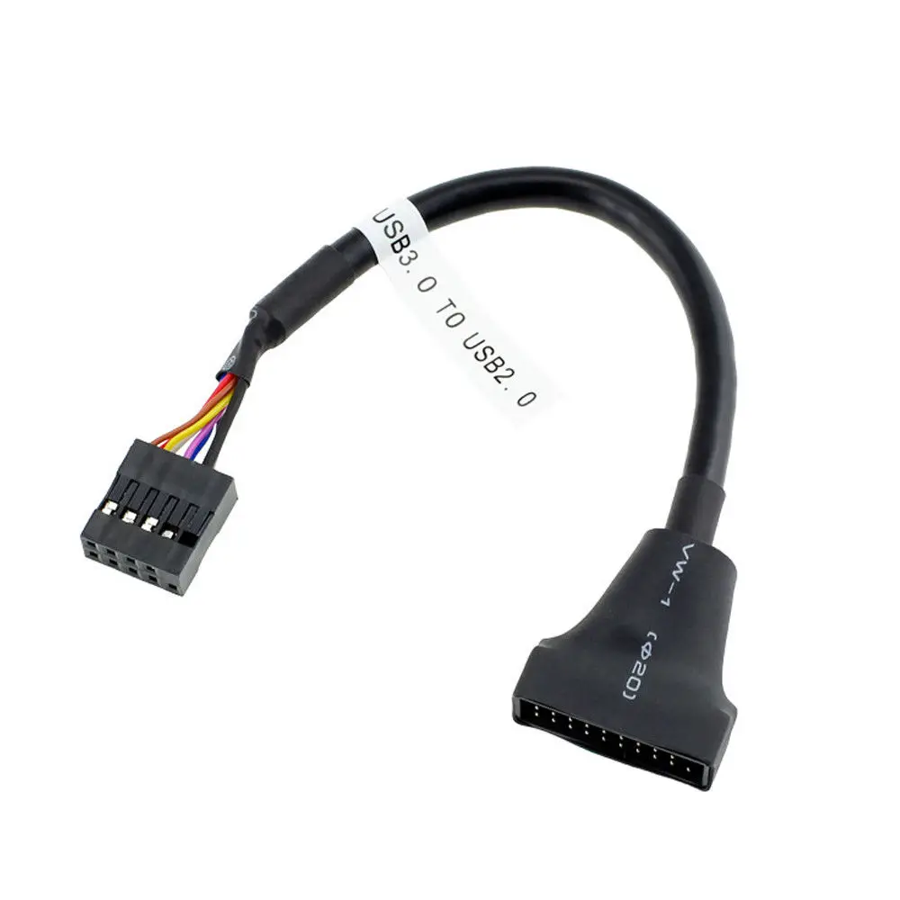 USB 3,0 20 контактный разъем для материнская плата USB 2,0 9-контактный Женский конвертер адаптер CableLightweight и портативная конструкция