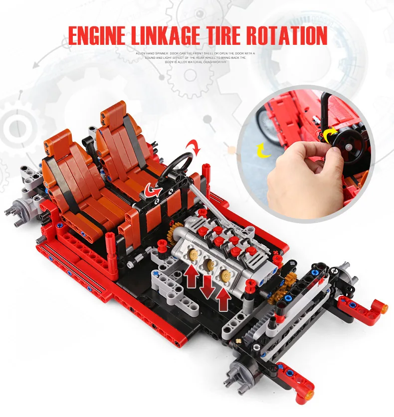 CADA Jalopy Roadster Classic Car Creator Technic Машинки Игрушки Модели Строительные блоки кирпичики город модели DIY игрушки для детей мальчиков