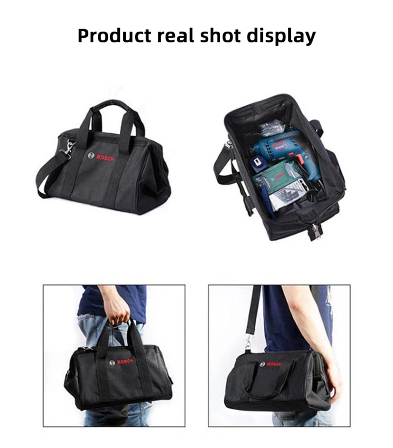 Bosch – sac à outils bleu Plus noir, sac à bandoulière Portable perceuse  électrique, meuleuse d'angle, emballage en sac souple | AliExpress