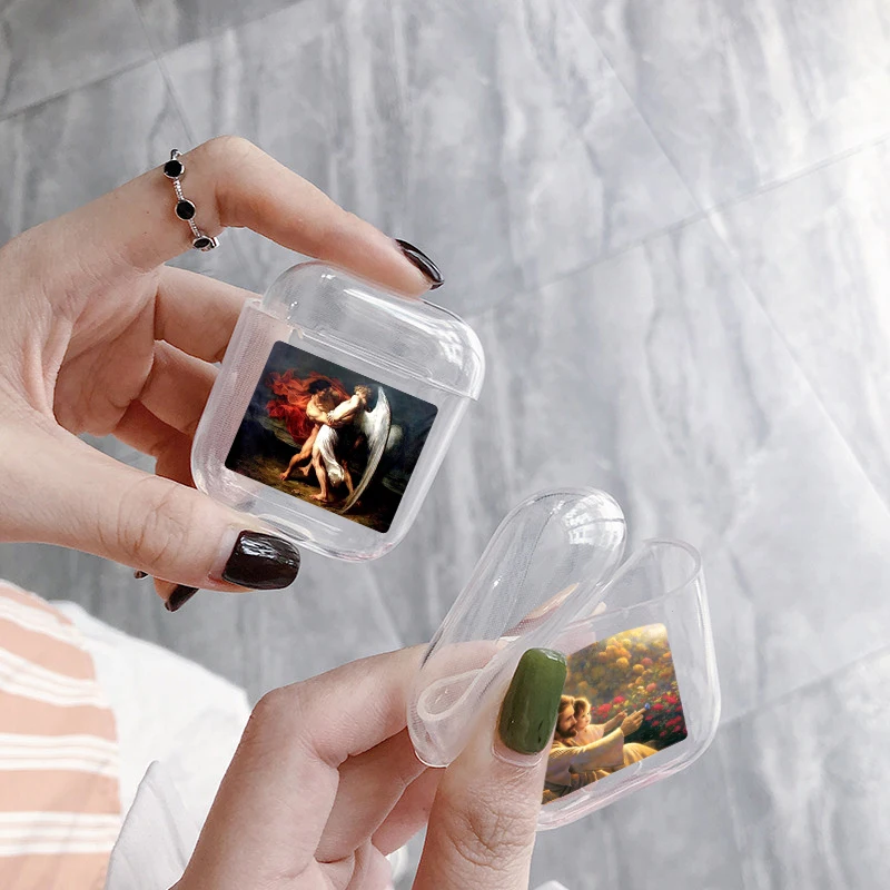 Чехол для Airpods чехол с интересными рисунками AirPods Мультяшные беспроводные