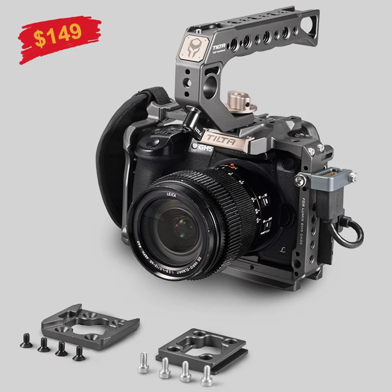 TA-T37-A-G Tilta клетка для Panasonic Lumix GH5/GH5S клетка с верхней ручкой рукоятки комплект GH DSLR клетка установка - Цвет: TA-T37-A-G