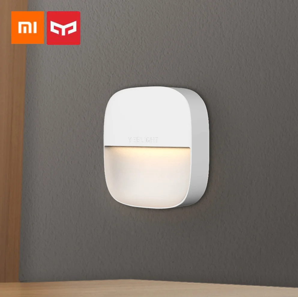 Xiaomi Mijia Yeelight YLYD09YL квадратный с регулируемым светом умный датчик ночного света Ультра-низкое энергопотребление AC220V