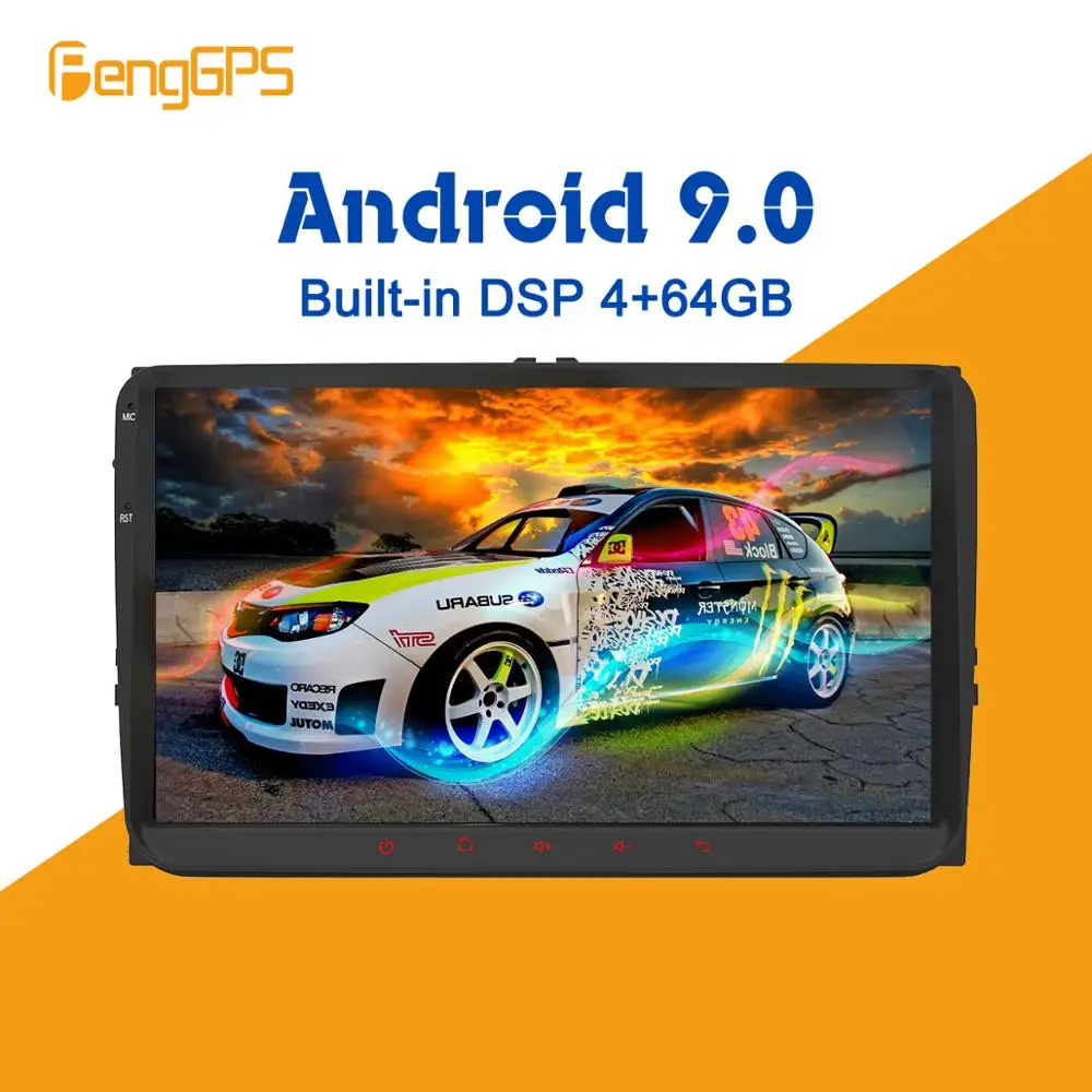 Мультимедийное радио px5 на Android 9 0 4 + 64 ГБ встроенный DSP для VW Passat B6 CC Polo GOLF 5 6 Touran Jetta