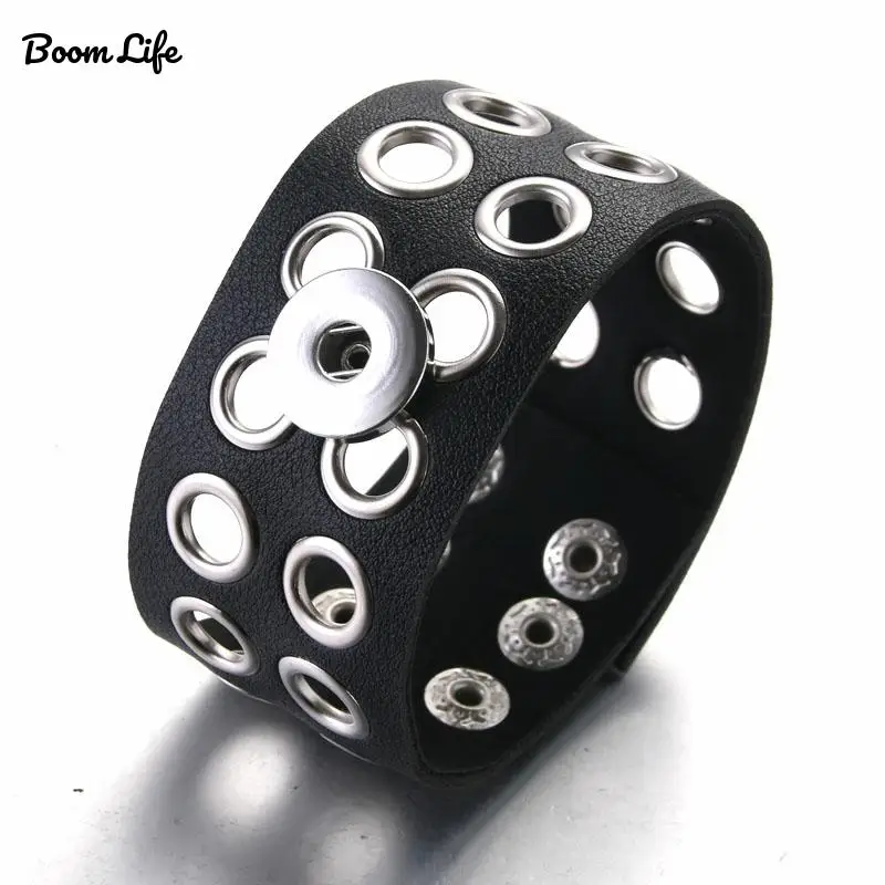 Черный женский плетеный браслет ручной работы широкий с зеркальной поверхностью