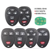 315Mhz กุญแจรถระยะไกลสําหรับ Chevrolet GMC Tahoe Traverse Acadia Yukon XL 2007-2014 สําหรับ Cadillac Buick Terraza OUC60270/KOBGT04 2