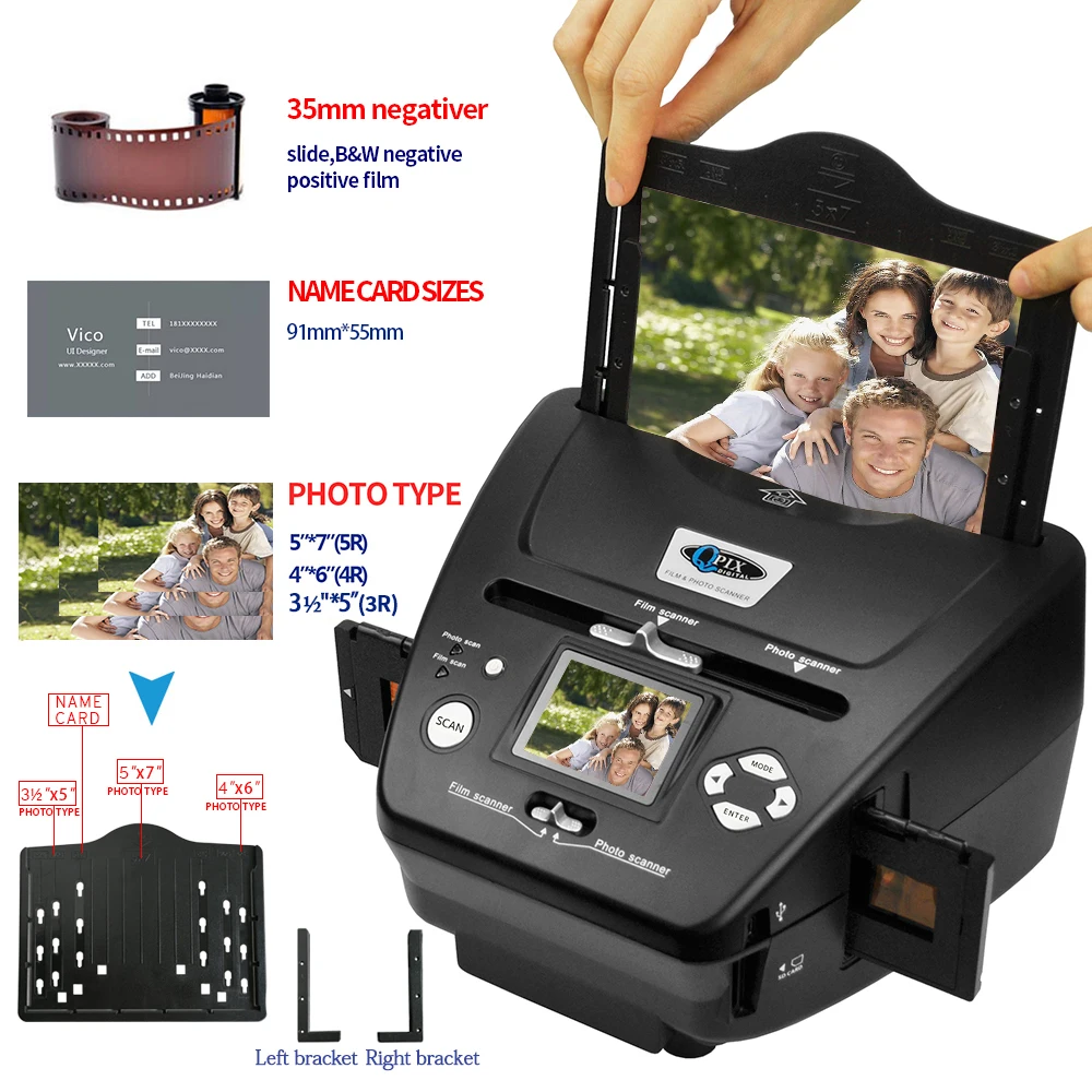 Digital Photo 16MP Film Scanner 4 in Scanner Converts 35mm 135 Film Slides & Saving to Files _ - AliExpress Mobile