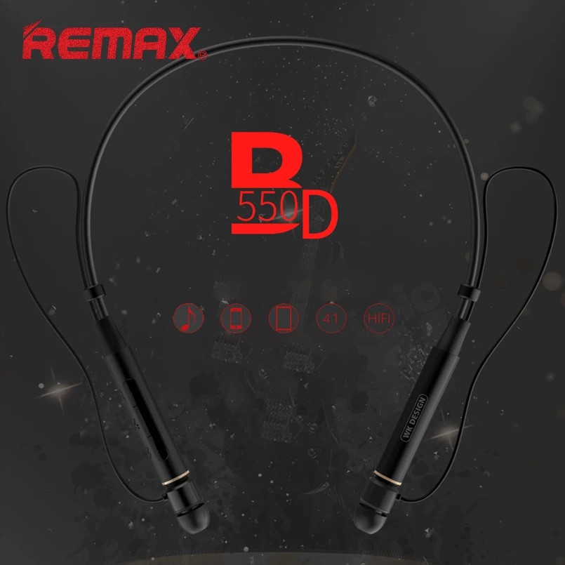 REMAX Headphones BD550 Professional Tuning 4.1 Bluetooth Earphone Smart Noise Reduction Wireless Multipoint Connection Earphones |