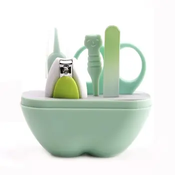 

Baby Nail Care Suit Infants Kids Household Nails Clippers Ear Spoon Safety Scissors Q0KD