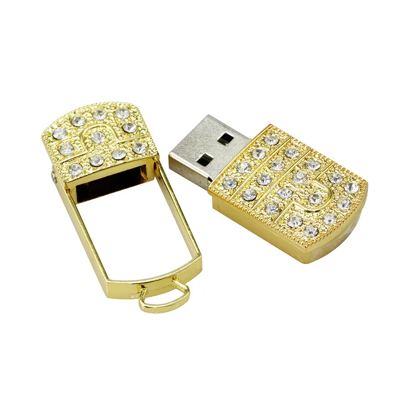 USB флэш-накопитель кристалл поворот Necklaceusb Flash Drive памяти Memory Stick U фестиваль диска Thumb автомобилей Ручка привода подарок 4 ГБ-128 ГБ