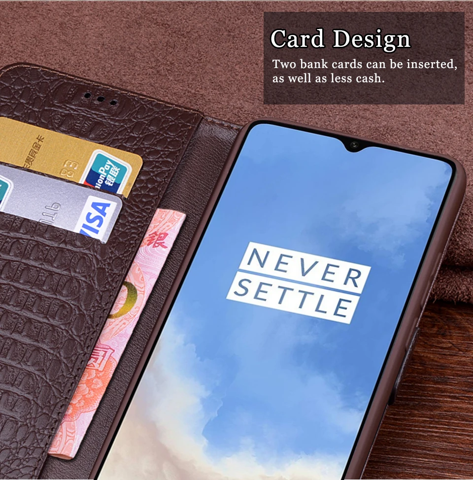 RYKKZ для Oneplus 7T Pro Роскошный кошелек из натуральной кожи чехол подставка откидная карта держатель телефона обложка книга сумки для Oneplus 6 6T 7 Чехол