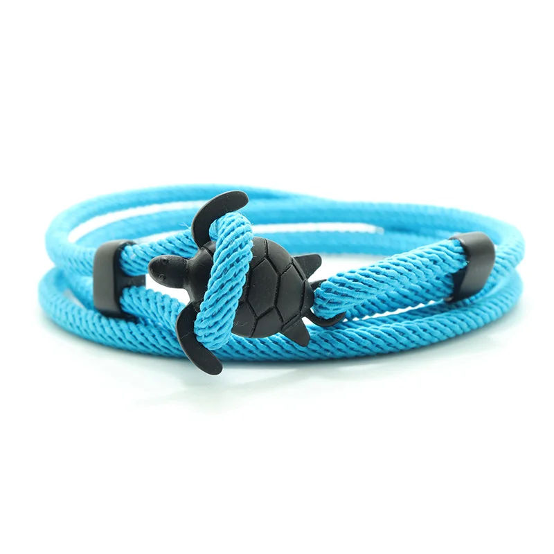 Red Rope Men bracelet Charms Handmade Marine Sea Turtle Braclet Wristband Jewelry For Men Women Viking Jewelry Homme bracelet jewelry leather bracelets