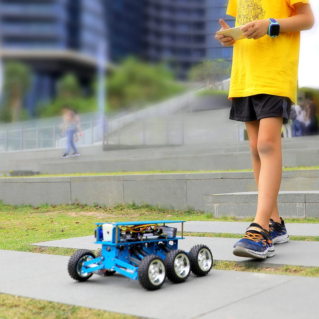 6WD внедорожник робот машина с камерой для Arduino UNO DIY Набор Робот для программирования интеллектуальное образование и обучающая игрушка для ребенка