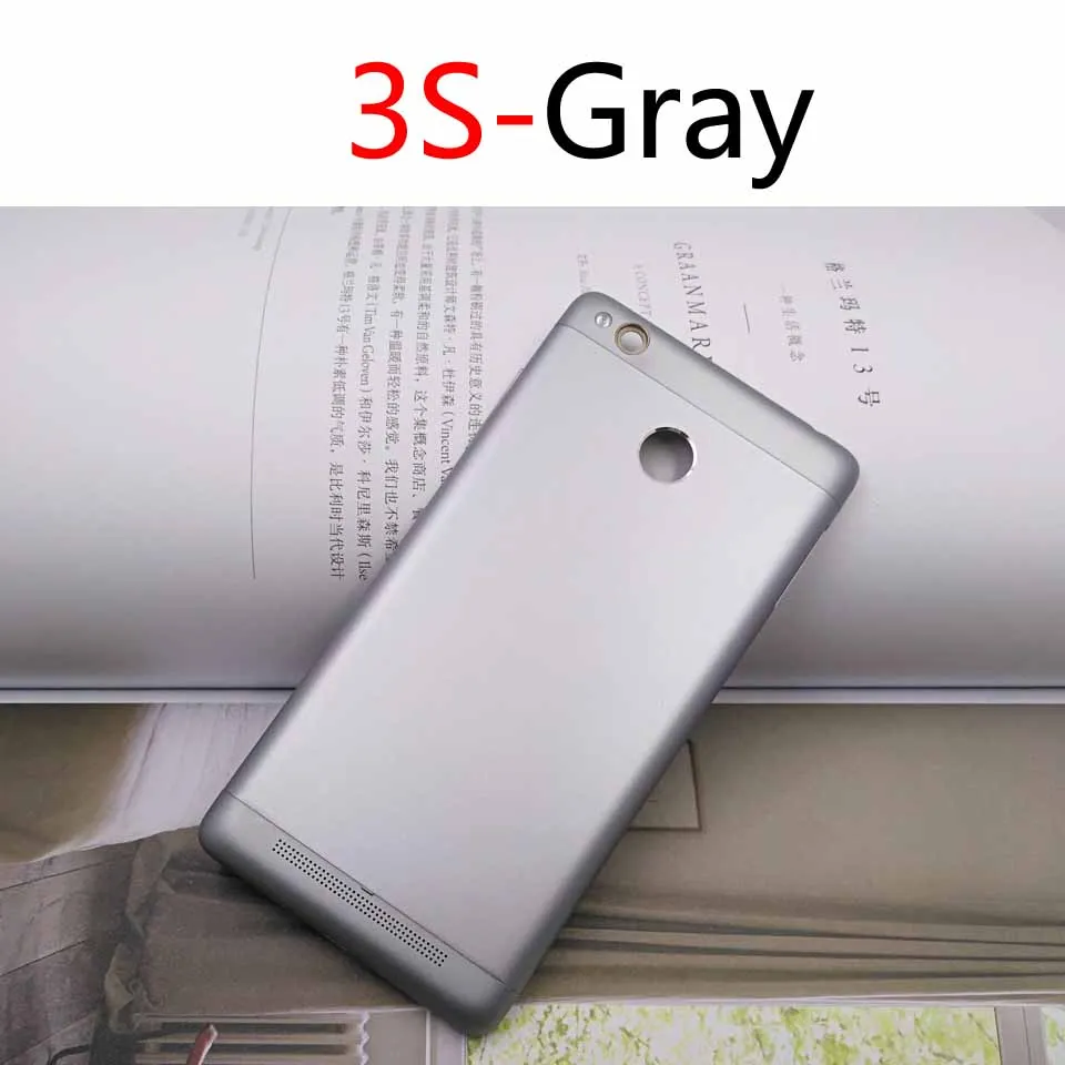 3S-Gray-No tool 3S задняя крышка батарейного отсека для Xiaomi Redmi 3 задняя крышка батарейного отсека чехол на заднюю крышку для Redmi 3S Замена корпуса КОРПУСА - Цвет: 3S-Gray-No tool