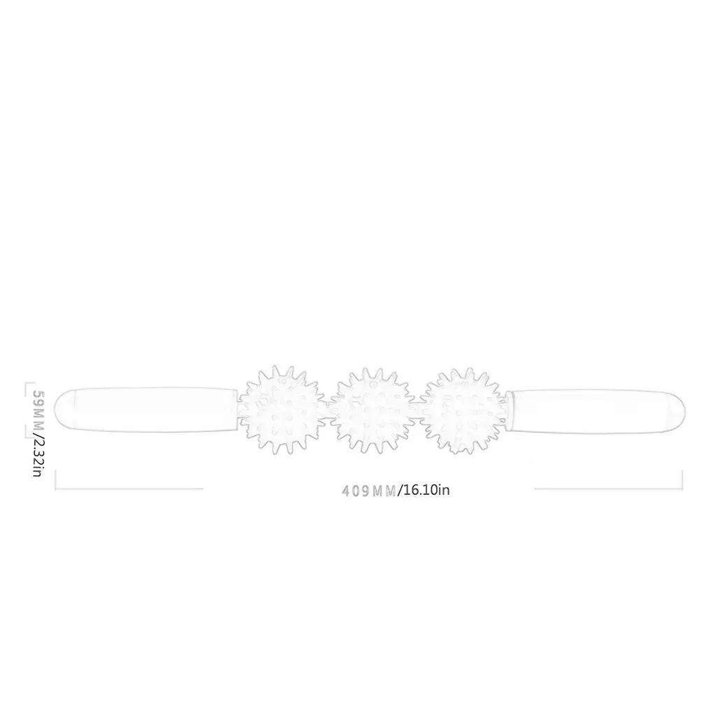 Спортивный ролик для релаксации колючий шар мышечный Массаж Фитнес Йога рулон палка ролик мышцы триггер точка потеря веса фитнес-палка
