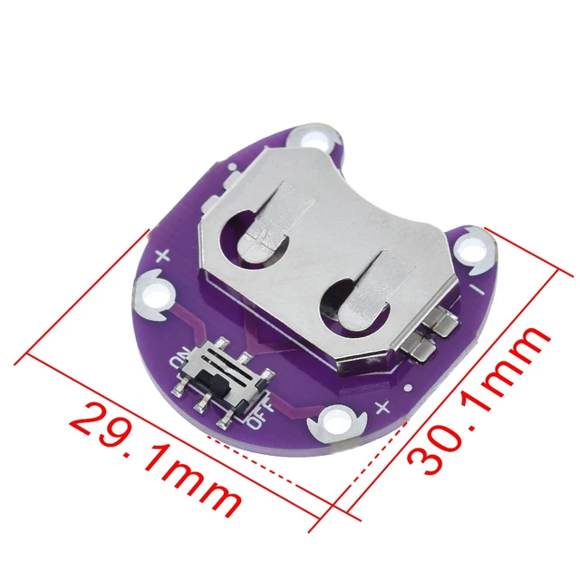 LilyPad Coin Cell Battery Holder CR2032 Battery Mount Module for arduino DIY KIT - Image 2