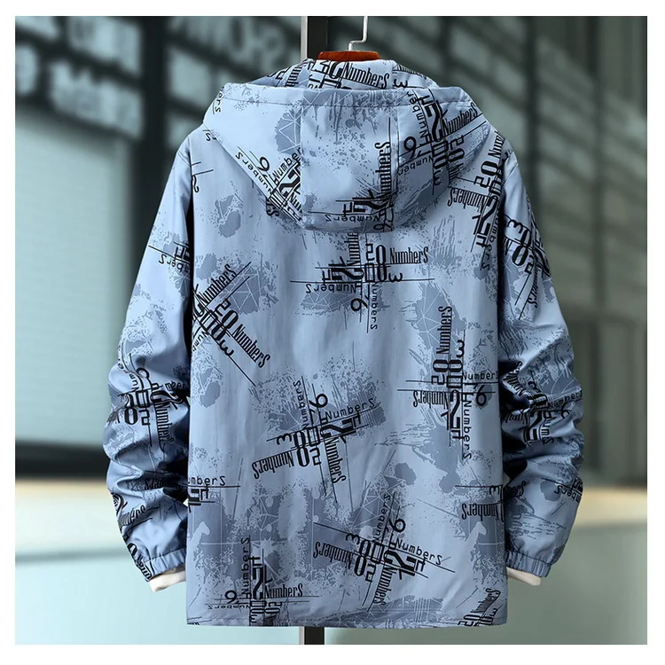 Плюс Размеры 4XL 5XL 6XL 7XL 8XL 9XL 10XL мужские модные куртки с рисунком человек 9-0