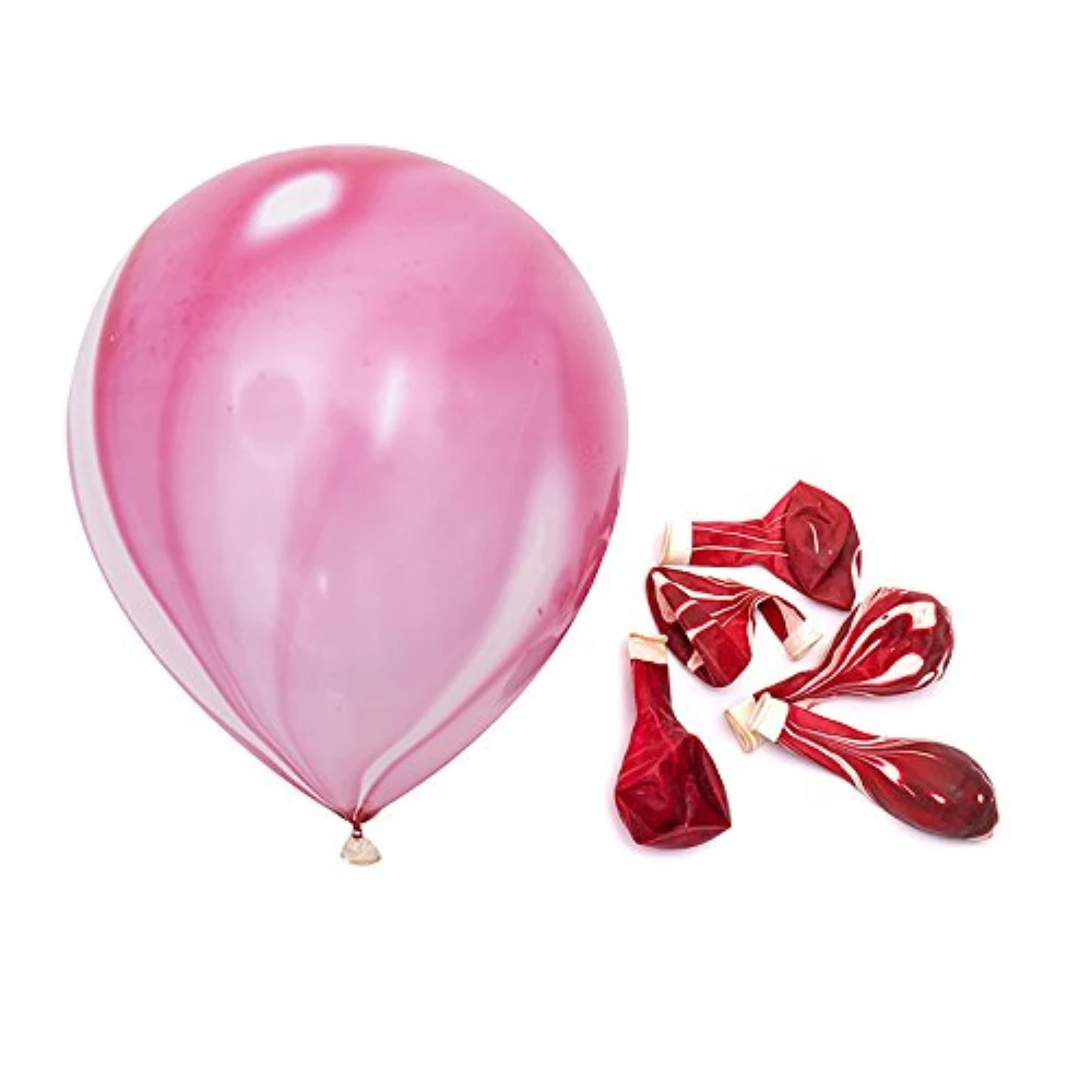 10pcs 12inch Agate Latex Balloon Happy Birthday Balloon Wedding Party Baby Shower Decoration Party Supplies - Цвет: Розовый