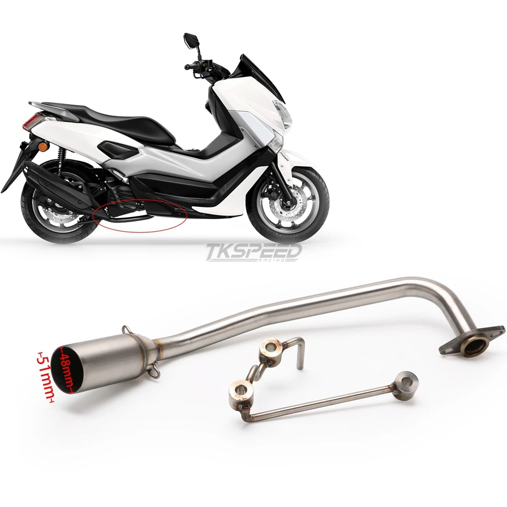 Выхлопная труба мотоцикла для Honda PCX125 PCX150 2012- Передняя средняя Соединительная труба мотоцикла глушитель мотоцикла Соединительная труба