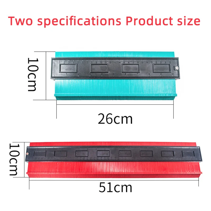 Car Dent Measurement Tool Car Body Repair Scale Ruler Panel Beating Frame Profile Gauge Arc Measuring Instrument Contour Meter