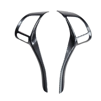 

2Pcs Car Carbon Fiber ABS Inner Steering Wheel Strip Trim for Nissan Teana Altima 2013-2018