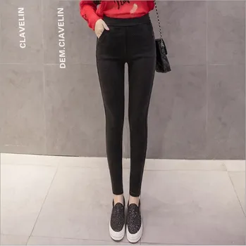 

Female Plus Size high waist Leggings Black Pencil Pants Spring Autumn Legging Women Skinny Stretch Leggins Femme Ankle Length