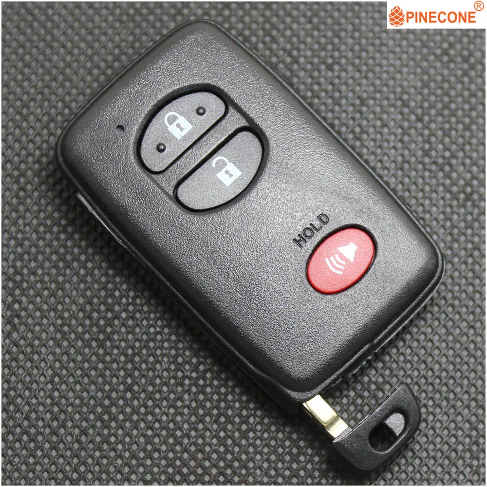 PINECONE для TOYOTA HIGHLANDER PRIUS C V RAV4 VENZA Автозапуск HYQ14AAB/AEM 3 кнопки Замена Автомобильный смарт ключ-Брелок чехол