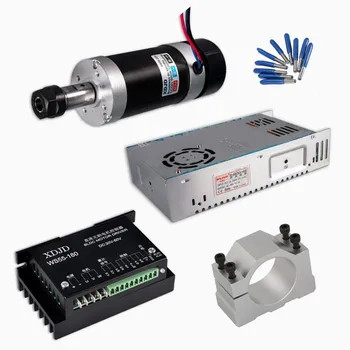 

ER11 Brushless 400W DC Spindle CNC machine Router 55MM Clamp Stepper Motor Driver Power Supply 3.175mm cnc tools