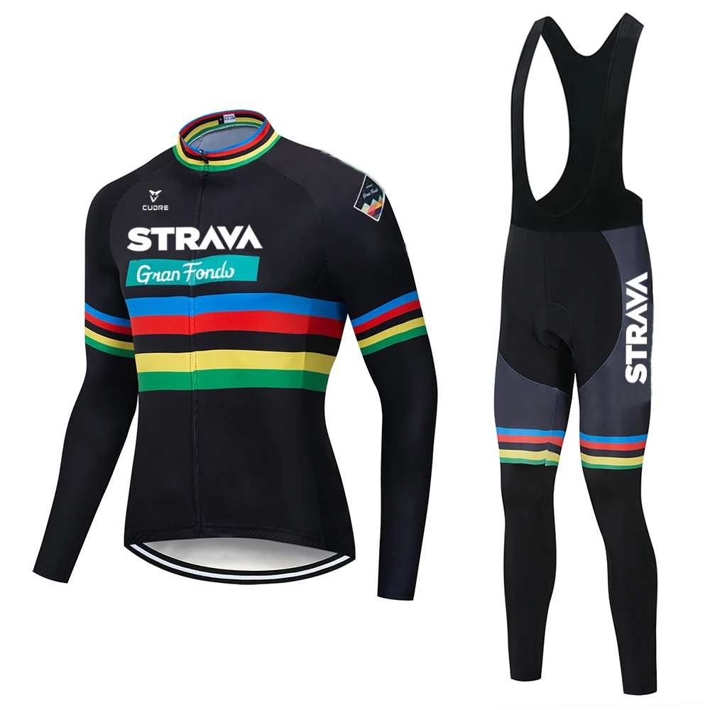 Мужская велосипедная майка Strava комплект одежды с длинным рукавом для горных