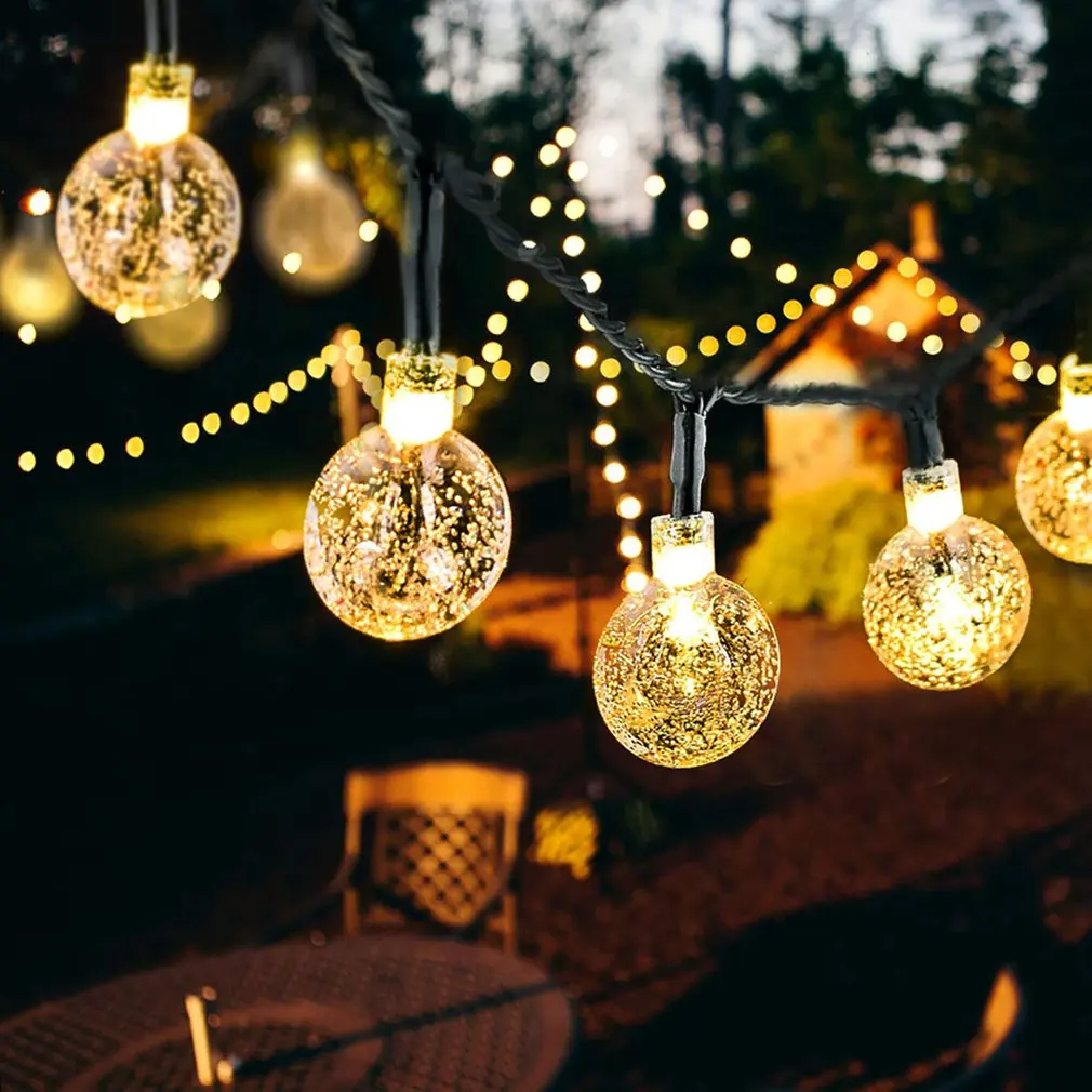 Струнные солнечные огни Vagalbox 50 Led светодиодные фонари 8 режимов