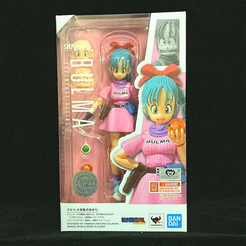 Японское аниме "Dragon Ball" оригинальные духи BANDAI Tamashii нация S.H. Figuarts/SHF фигурка-BULMA