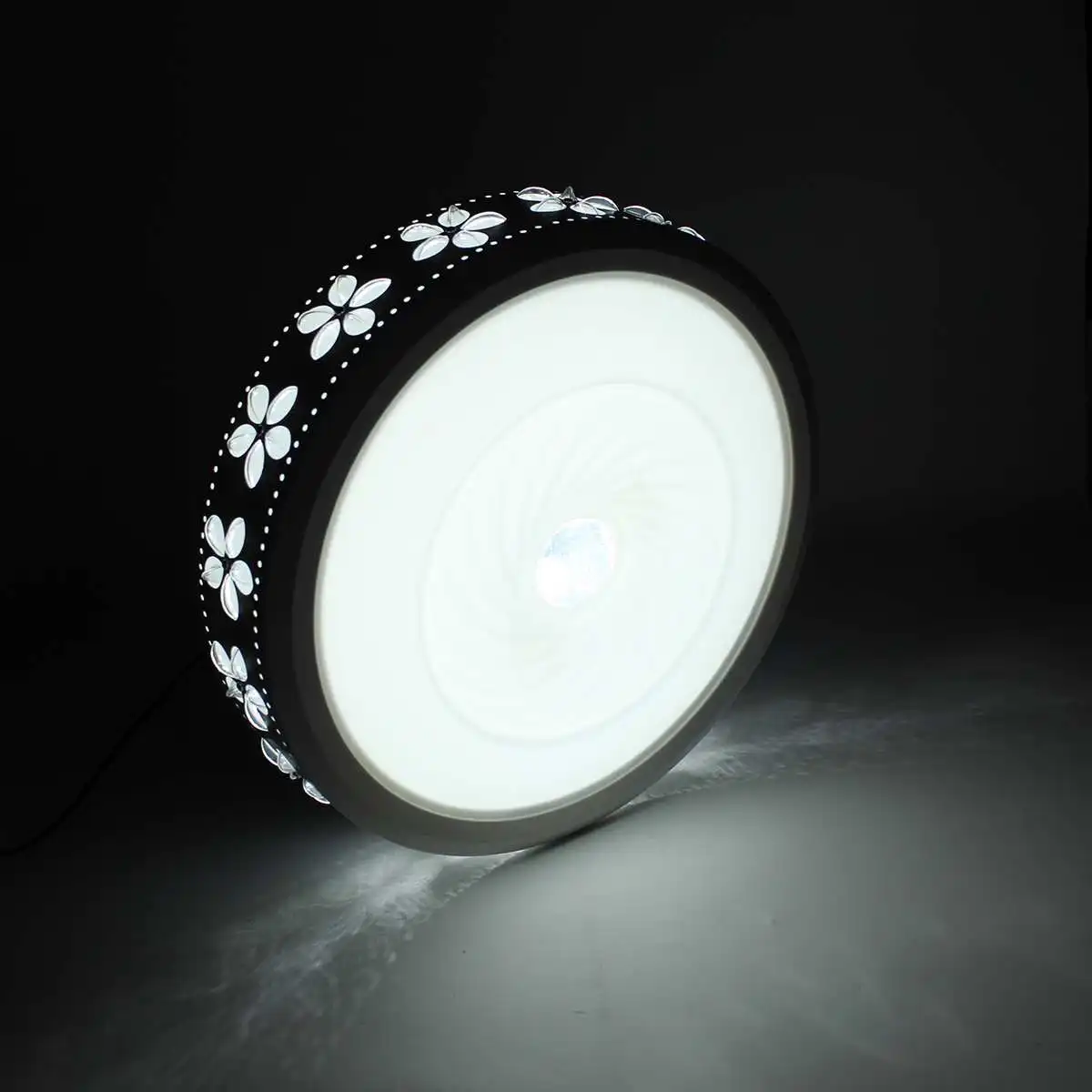24W 3-color Dimmable светодиодный потолочный светильник акриловый светящийся светодиодный светильник с пультом дистанционного управления для гостиной спальни декоративный светильник