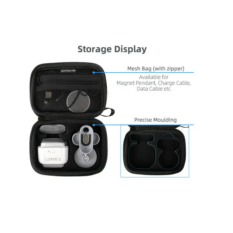 1 pcs For Insta360 IR Camera Bag Accessories Portable Anti-shake Storage Bag Black Carrying Bag Protection Box