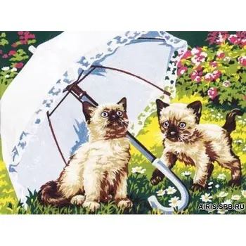 

Se926-175 canvas pattern SEG de Paris 'beautiful umbrella from Sun' 40*50 cm