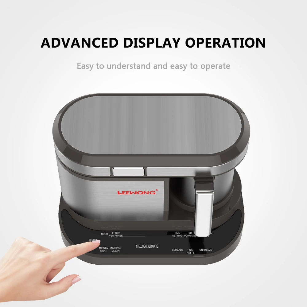 LEEWONG Fully Baby Food Processor Multi-Function Automatic Food Cooking Blender Maker