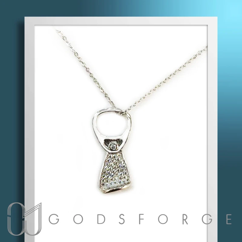 

925 silver creative zircon cans pendant necklace for women fashion jewelry collier femme 2019 kolye with gift box