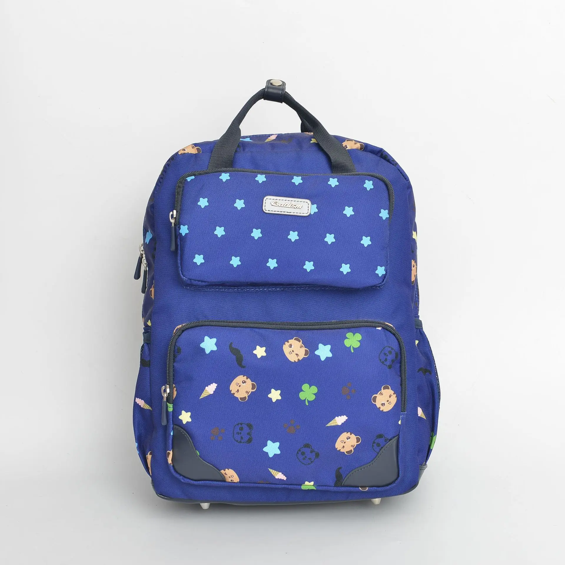 

Korean-style Babi Young STUDENT'S Cartoon Printed Spine-Burden Relieving Breathable Multi-functional Large Capacity School Bag B