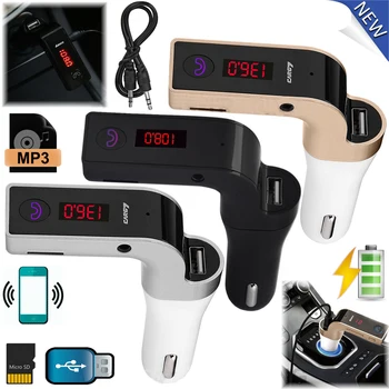 

G7 Wireless Bluetooth FM Transmitter Modulator Wireless Audio Reciver Radio Car Kit Handsfree MP3 Player LCD USB