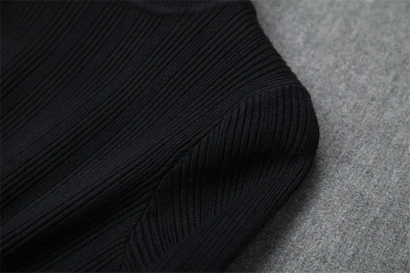 Модные дизайнерские Подиумные комплекты из 2 предметов с юбками, женский осенне-зимний наряд для вечеринки, вязаный свитер с оборками и юбка со стразами, комплект костюмов