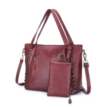 2 шт./компл. Для женщин из мягкой кожи Сумки из натуральной кожи большой Ёмкость Для женщин сумка через плечо сумки дизайнерские сумки-шопперы для женщин с кошелек Sac