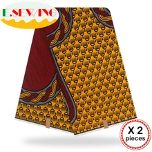 Анкара африканская восковая печатная ткань 12 ярдов Хлопок Воск Гана воск нигерийский стиль для шитья африканские платья одежда 111801