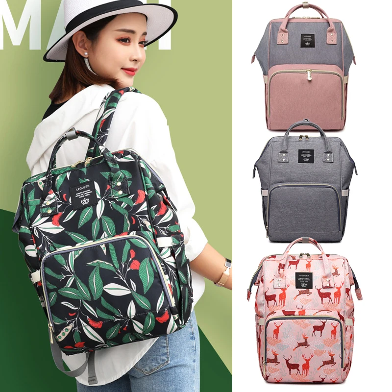 

Baby Bags for Mom Mama Maternity Nappy Bag Large Capacity Baby Care Bag Waterproof Backpack Desinger Stroller Bags