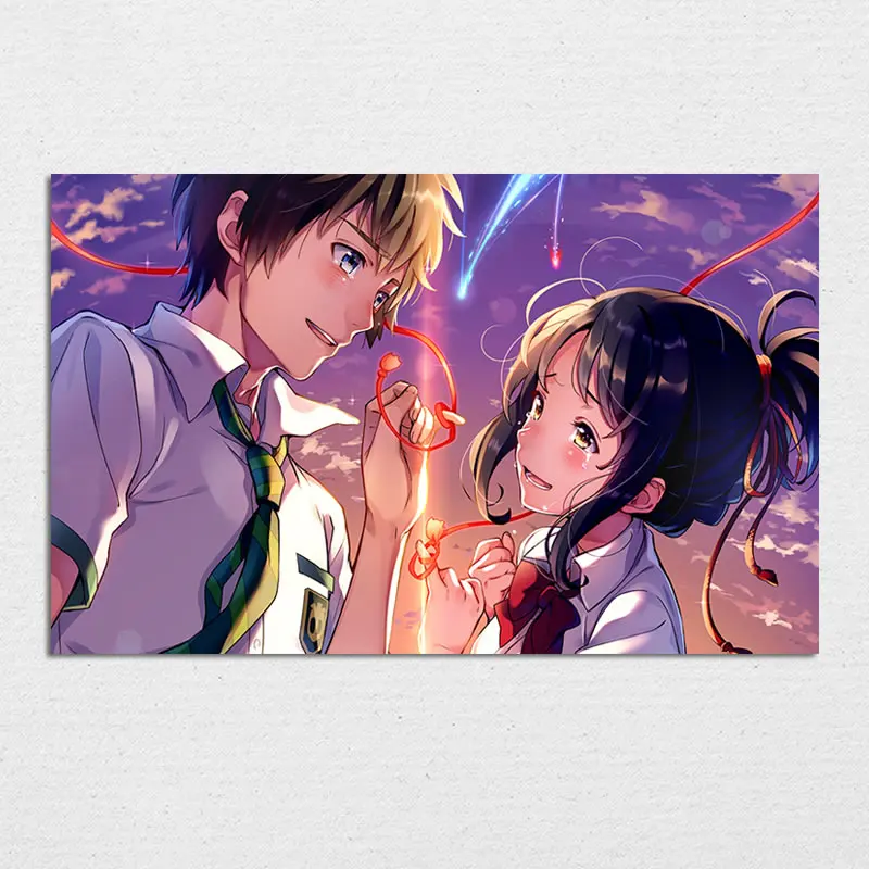 Kimi No Na Wa аниме постер с вашим именем японская манга настенная Художественная