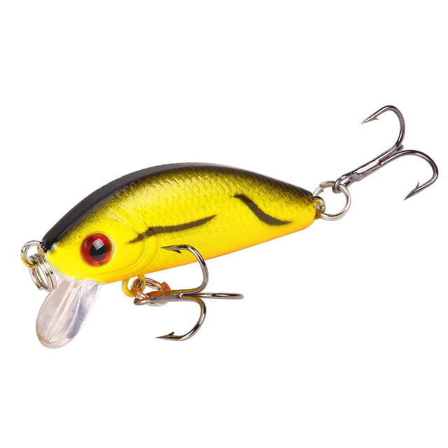 1 PCS Minnow Fishing Lure 50mm4.2g Topwater Hard Bait Wobbler Jig Bait Crankbait Carp Striped bass Pesca Fishing tackle SwimBait 7