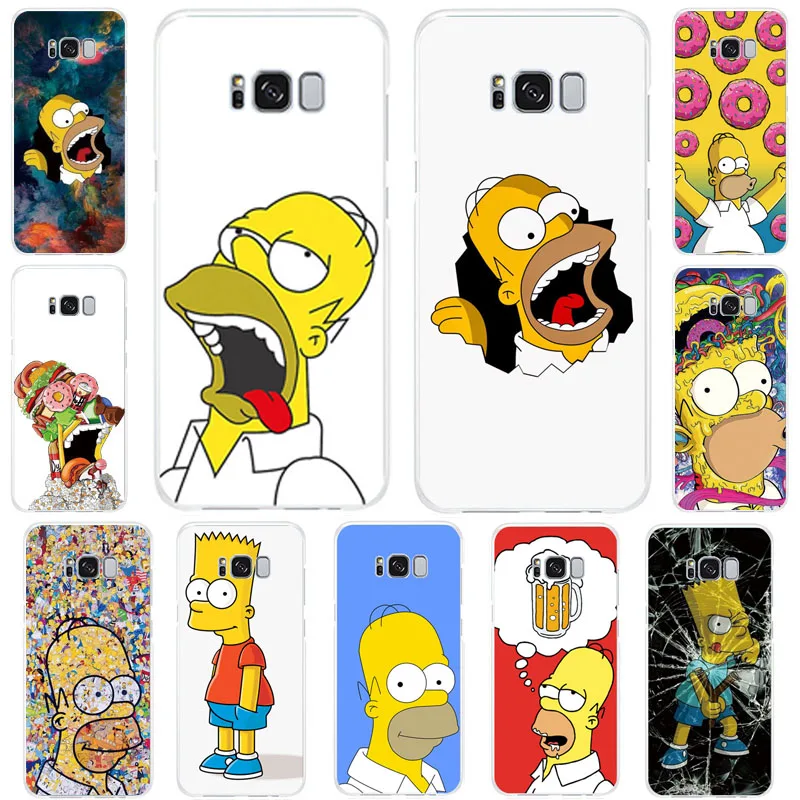 

Interesting cartoon Simpson TPU transparent case for Samsung J82018 J7Prime J7 J6Plus J52017 J4 J3 2018 J2 j4plus Silica cover